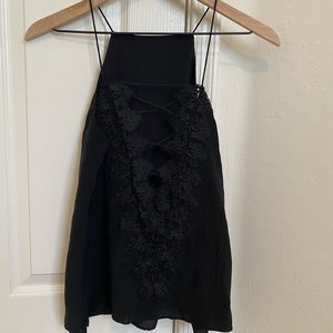 Black lacy camisole by Cami NYC